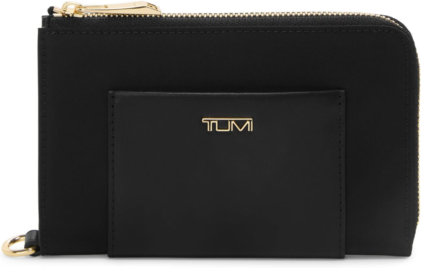 TUMI メンズ パスポートケース, ブラック/ゴールド, One Size